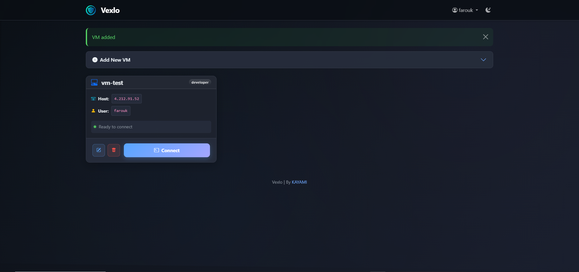 VM Management Panel
